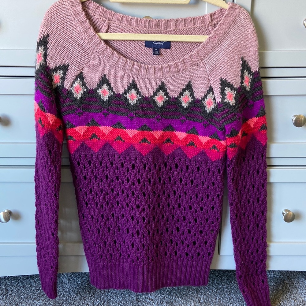 American Eagle Purple Sweater